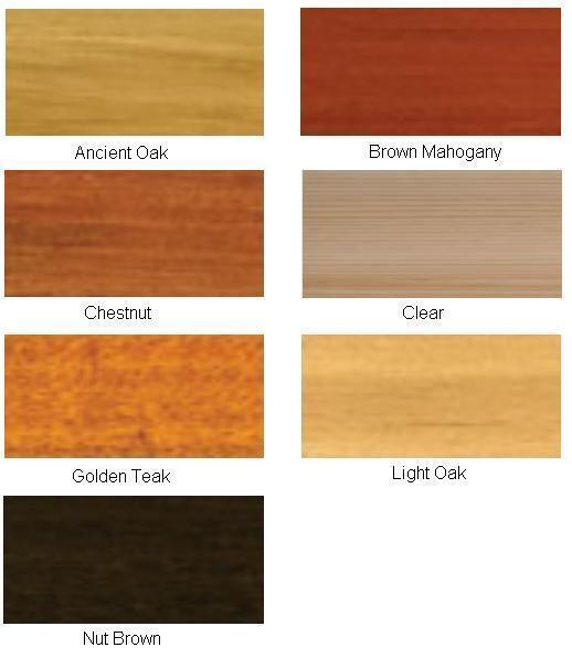 Outdoor Wood Paint Colour Chart