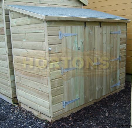 6x2ft Tooltidy extra strong pressure treated storage shed