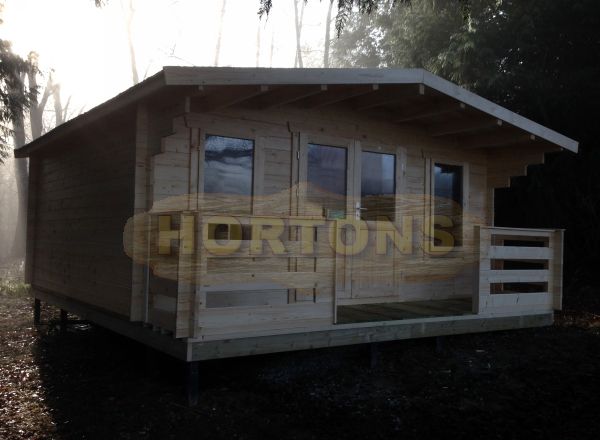 28mm Sevenoaks 5m x 5m Log Cabin - Click Image to Close