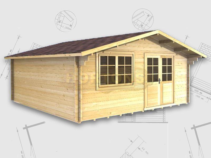 28mm Hastings 5m x 5m Log Cabin - Click Image to Close