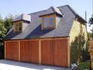 Post & Beam Lock Joint triple room over timber garage