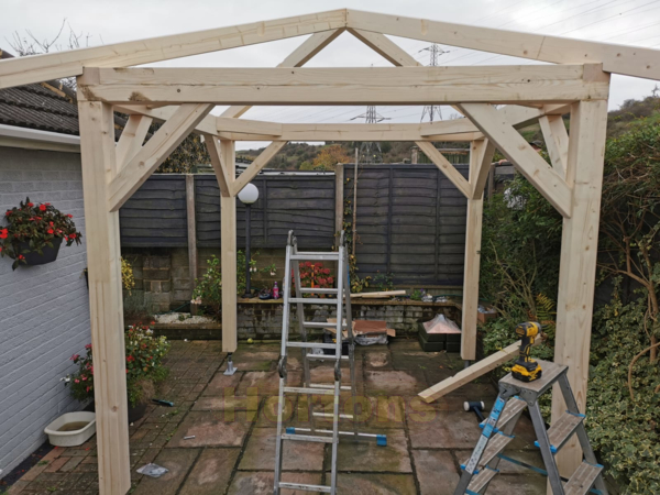 Helena 1 - 2.5x2.5m square gazebo - Click Image to Close