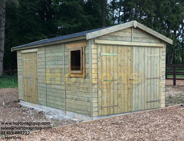 3m x 5.5m Single Garage Timber Framed