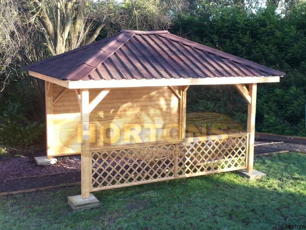 Wooden garden gazebos, VERY heavy duty - full pricing table