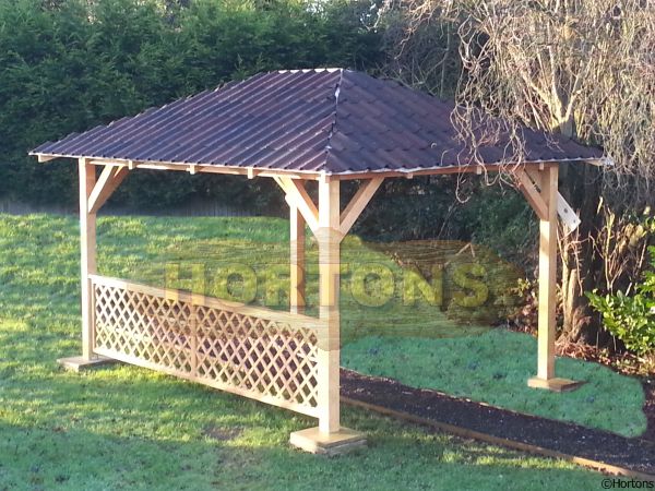 Wooden garden gazebos, VERY heavy duty - full pricing table