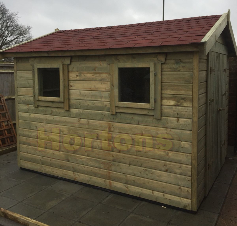 10ft x 8ft Easibuild heavy duty garden workshop