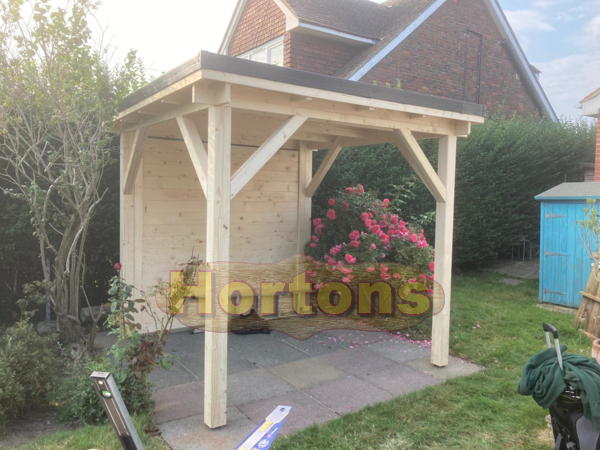 Hortons pent roof wooden gazebos - full pricing table - Click Image to Close