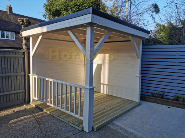 Hortons pent roof wooden gazebos - full pricing table - Click Image to Close