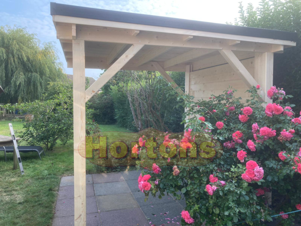 Hortons pent roof wooden gazebos - full pricing table