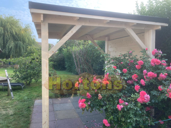 Hortons pent roof wooden gazebos - full pricing table - Click Image to Close