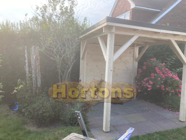 Hortons pent roof wooden gazebos - full pricing table