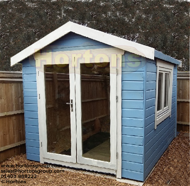 7ft x 16ft Easibuild heavy duty garden summerhouse - Click Image to Close