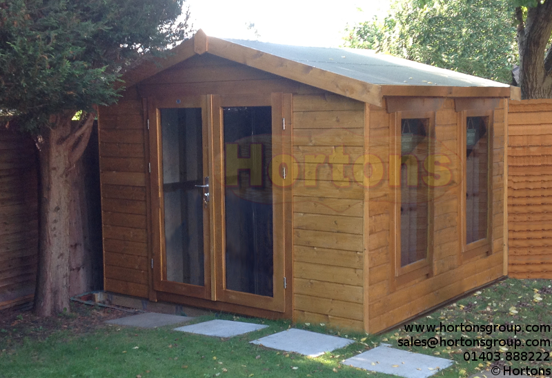 7ft x 11ft Easibuild heavy duty garden summerhouse - Click Image to Close