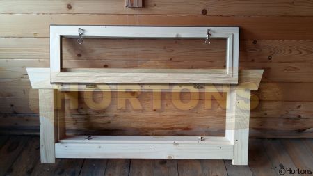 1000 x 450mm Standard high level opening window, single glazed