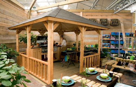 Lugarde Wooden gazebo - 2.4 x 2.4m