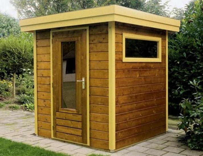 1.8x1.8m Lugarde Prima Thomas flat roof garden room