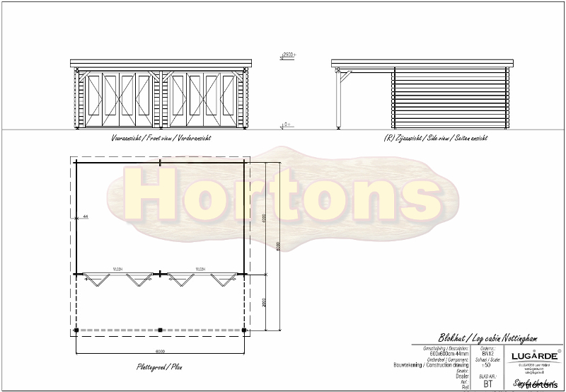 6m x 6m Lugarde Nottingham Garden Room