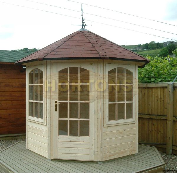 2.5m Octagonal Summerhouse Lugarde Prima Vera - Click Image to Close