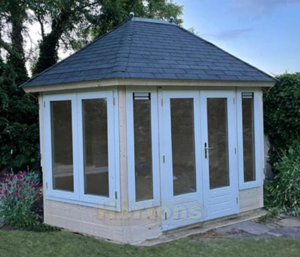 4.45x3.5m Lugarde Prima Josephine Oval Summerhouse