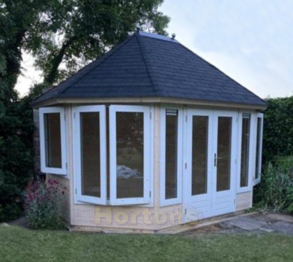 4.45x3.5m Lugarde Prima Josephine Oval Summerhouse