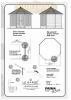 3m Octagonal Summerhouse Lugarde Prima Tessa