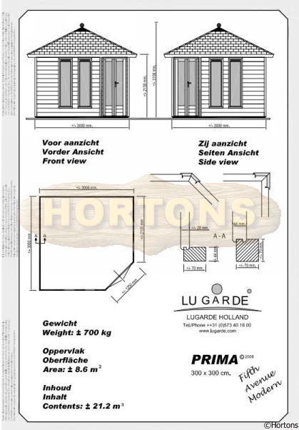 3.0 x 3.0 Lugarde Prima Fifth Avenue Modern - Click Image to Close