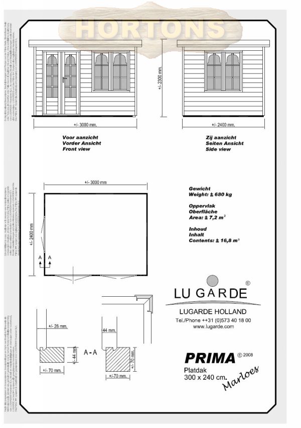3.0 x 2.4m Lugarde Prima Marloes - Click Image to Close