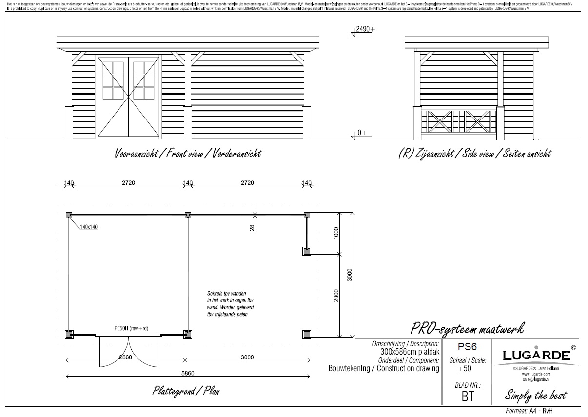 Lugarde Pro System PS6 Summerhouse