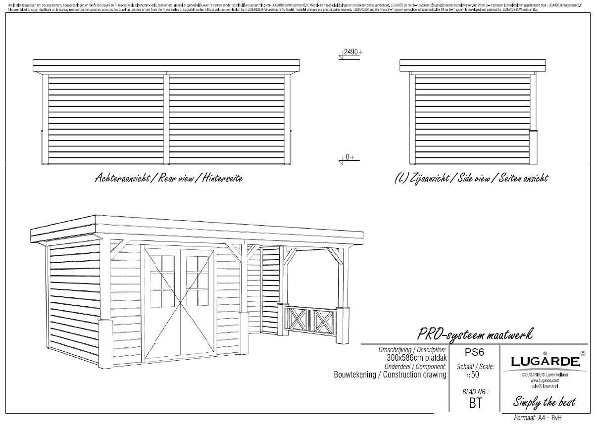 Lugarde Pro System PS6 Summerhouse