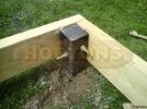 Raised timber base kit for Log Cabin