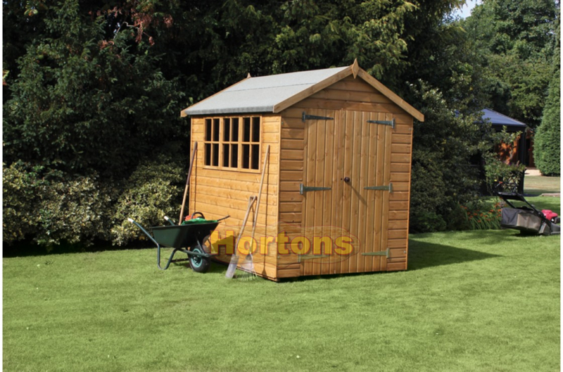 10ft x 10ft Heavy Duty Apex Shed - Click Image to Close