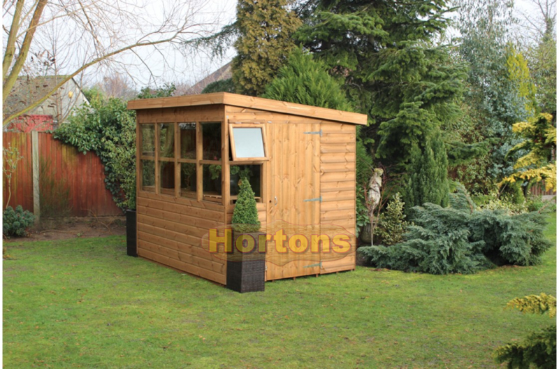 7ft x 5ft Shed - Sun Pent Potting Shed - Click Image to Close