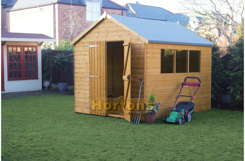 12ft x 8ft Garden Workshop Shed - Apex Supreme