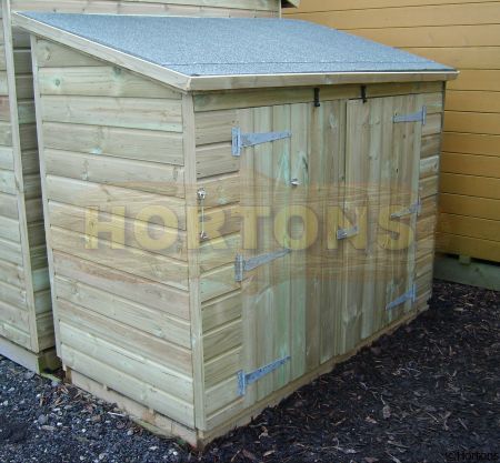 6x2ft Tooltidy extra strong pressure treated storage shed