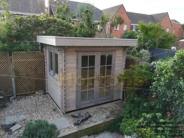 2.5m x 2.0m Garden Log Cabin Summehouse - Click Image to Close