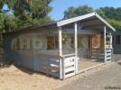 Surrey - 45mm Singleskin 5m x 6.8m log cabin