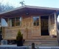 35mm Dunstable 5m x 5m Log Cabin