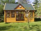 35mm Aspen Clockhouse 5.5m x 4m Log Cabin