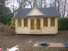 35mm Aspen Clockhouse 5.5m x 4m Log Cabin