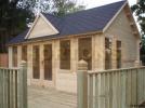 35mm Aspen Clockhouse 5.5m x 4m Log Cabin