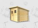 Alvin 28mm Log Cabin Shed 2.5 x 2m