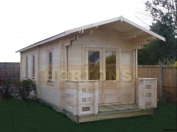 45mm Worthing 3x7m Log Cabin