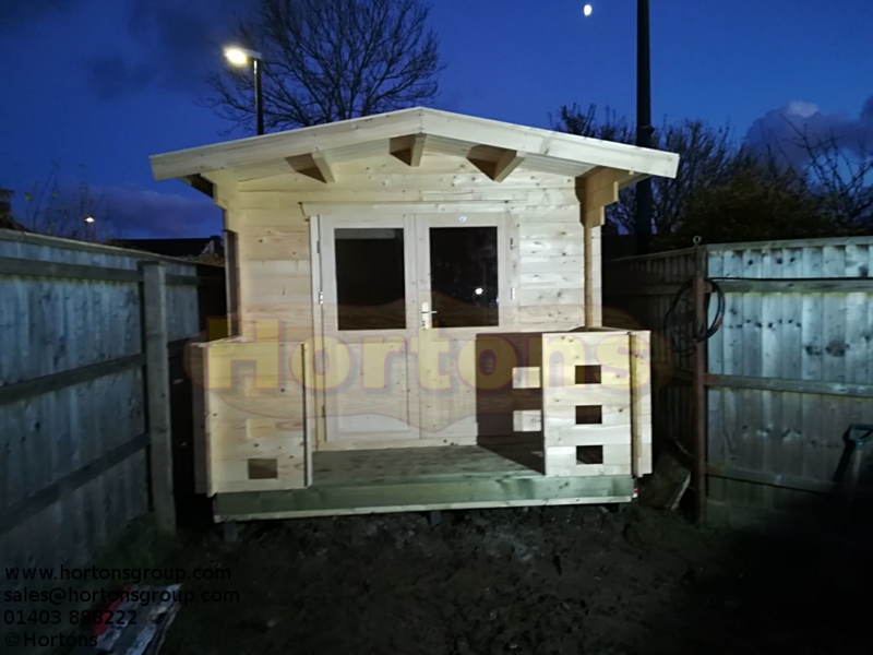 45mm Worthing 3x7m Log Cabin