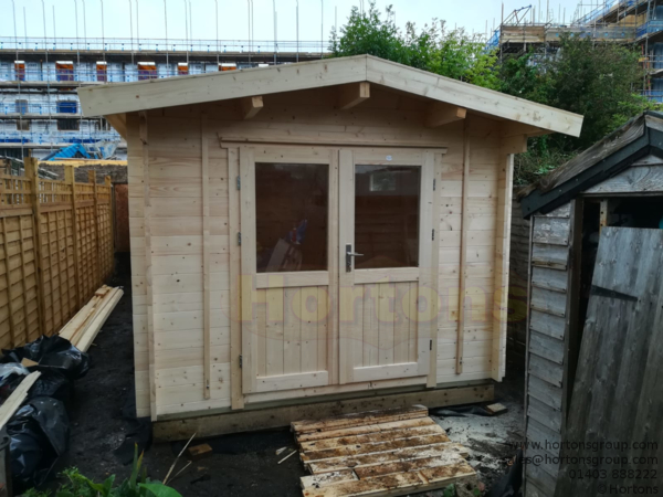 3x8m Sutton Log Cabin in 35mm logs