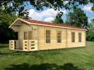 3x8m Sutton Log Cabin in 35mm logs