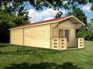 3x9m Glastonbury Log Cabin, 45mm logs