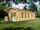 3x9m Glastonbury Log Cabin, 45mm logs