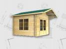 3m x 3m Annie cabin, 35mm logs