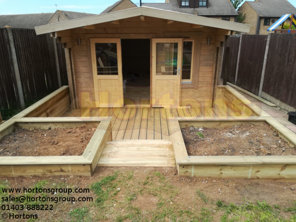 4x7m Bath cabin in 35mm logs