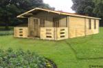 4x7m Bath cabin in 35mm logs